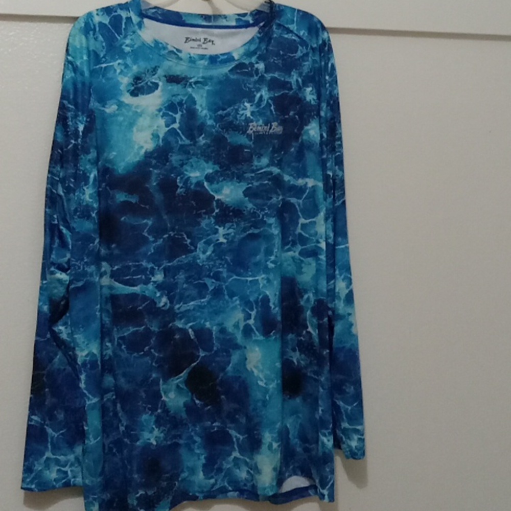 Bimini Bay Outfitters Deep Sea Camo Men's Long Sleeve Shirt